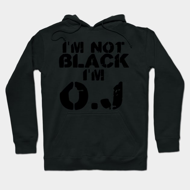 I'm not black Hoodie by fontytees